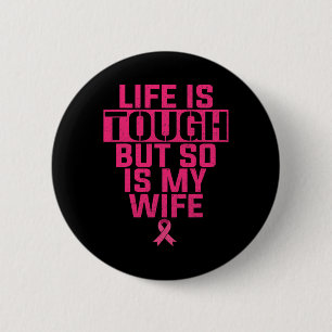 Badge Rond 5 Cm La Vie Est Difficile, Mais Ma Femme Est Également