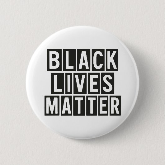 Badge Rond 5 Cm La vie noire importe (Devant)