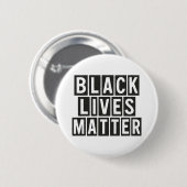 Badge Rond 5 Cm La vie noire importe (Devant & derrière)