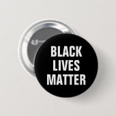 Badge Rond 5 Cm La vie noire importe (Devant & derrière)