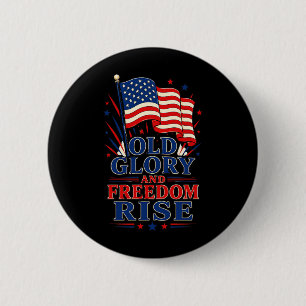 Badge Rond 5 Cm La vieille gloire et Dom montent patriotiques
