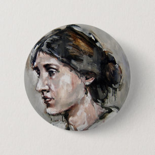 Badge Rond 5 Cm La Virginie Woolf