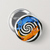 Badge Rond 5 Cm La zone de chaton (Devant & derrière)