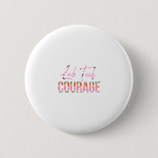 Badge Rond 5 Cm Lab Tech Courage (Devant)