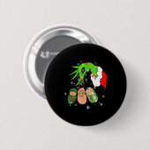 Badge Rond 5 Cm Labor And Delivery Nurse Christmas Lights Snowflak (Devant & derrière)