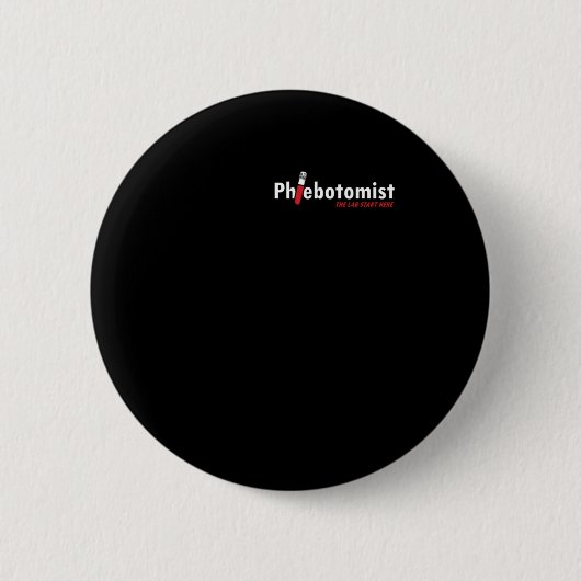 Badge Rond 5 Cm Laboratoire Phlebotomiste Phlebotomie Cadeau de sa (Devant)