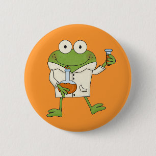 Badge Rond 5 Cm Laboratory Frog