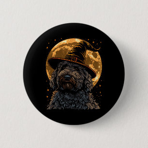 Badge Rond 5 Cm Labradoodle Halloween Chien Drôle Mignon Doodle Ma