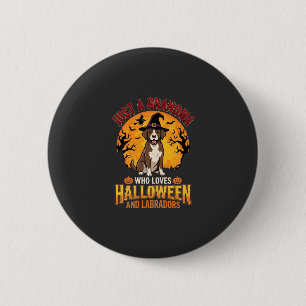 Badge Rond 5 Cm Labrador Halloween Grand-mère Conception de chien_