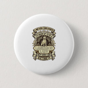 Badge Rond 5 Cm Labrador Lady Dog Crown Shield_1