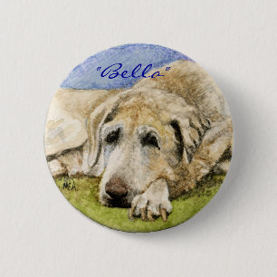Badge Rond 5 Cm Labrador retriever