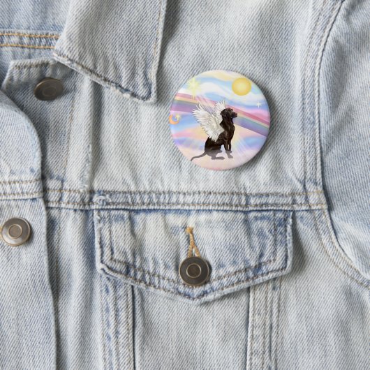 Badge Rond 5 Cm Labrador Retriever (En situation)