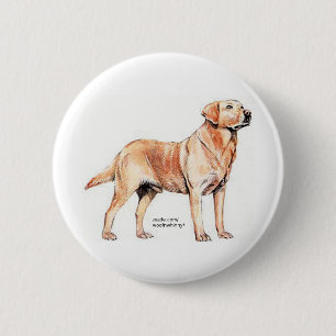 Badge Rond 5 Cm Labrador Retriever