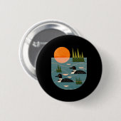 Badge Rond 5 Cm Lac Loon (Devant & derrière)