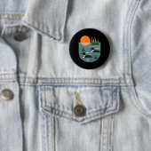 Badge Rond 5 Cm Lac Loon (En situation)