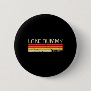 Badge Rond 5 Cm Lac Nummy New Jersey Pêche Drôle Camping Été