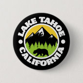 Badge Rond 5 Cm Lac Tahoe, Californie (Devant)