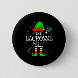 Badge Rond 5 Cm Lacrosse Elf Noël Famille Elf Squad Sports Pla