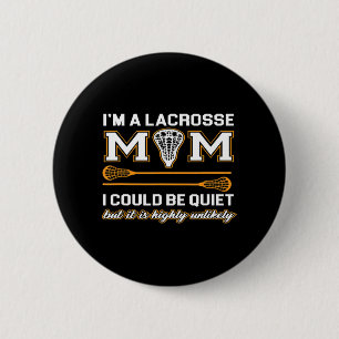 Badge Rond 5 Cm Lacrosse Maman Lacrosse Cadeaux