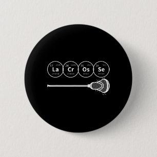 Badge Rond 5 Cm Lacrosse Tableau périodique des éléments Cadeau de