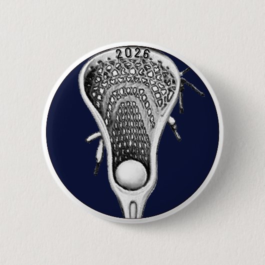 Badge Rond 5 Cm Lacrosse Team Gifts (Devant)