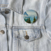 Badge Rond 5 Cm lacs de montagne (En situation)