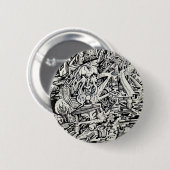 Badge Rond 5 Cm L'adepte, ou, une transfiguration fantasque (Devant & derrière)