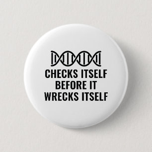 Badge Rond 5 Cm L'ADN se vérifie