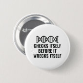 Badge Rond 5 Cm L'ADN se vérifie (Devant & derrière)