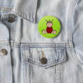 Badge Rond 5 Cm Lady Bug Baby shower Fête Faveurs (En situation)