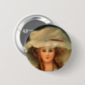 Badge Rond 5 Cm Lady Hat (Devant & derrière)
