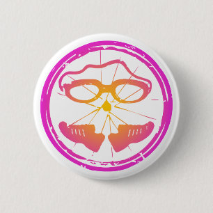 Badge Rond 5 Cm Lady Triathlon, woman triathlon