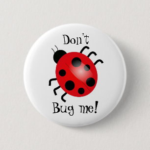 Badge Rond 5 Cm Ladybird, ne font pas, me brancher sur table