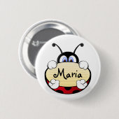 Badge Rond 5 Cm Ladybug (Devant & derrière)