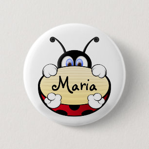 Badge Rond 5 Cm Ladybug