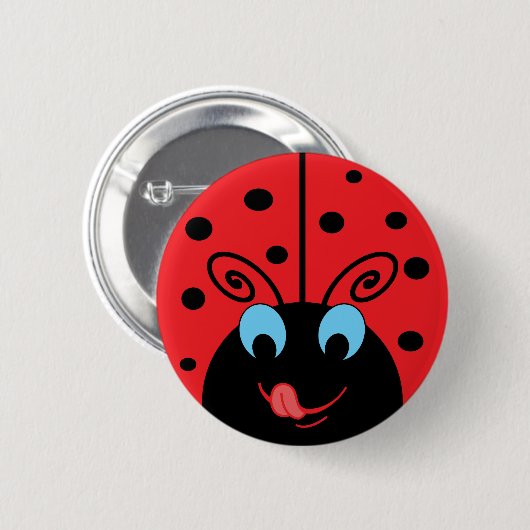 Badge Rond 5 Cm Ladybug (Devant & derrière)