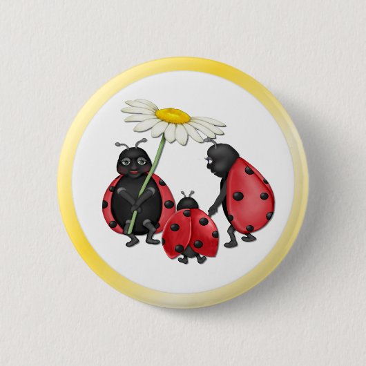 Badge Rond 5 Cm Ladybug Stroll (Devant)