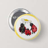 Badge Rond 5 Cm Ladybug Stroll (Devant & derrière)