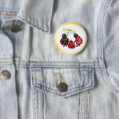 Badge Rond 5 Cm Ladybug Stroll (En situation)