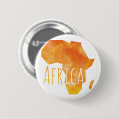 Badge Rond 5 Cm L'Afrique (Devant & derrière)