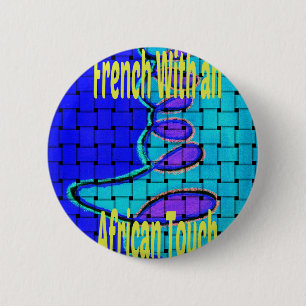 Badge Rond 5 Cm L'Afrique avec une touche française