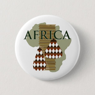 Badge Rond 5 Cm L'Afrique - riches dans l'histoire