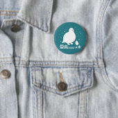 Badge Rond 5 Cm Lagopède alpin (En situation)