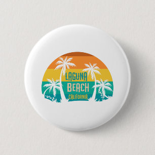 Badge Rond 5 Cm Laguna Beach Retro