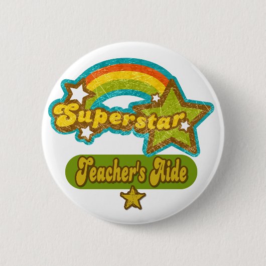 Badge Rond 5 Cm L'aide du professeur de superstar (Devant)