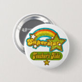 Badge Rond 5 Cm L'aide du professeur de superstar (Devant & derrière)