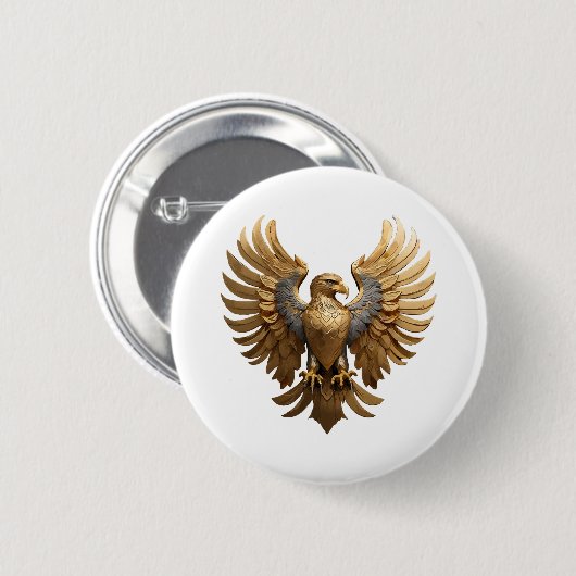 Badge Rond 5 Cm L'Aigle royal (Devant & derrière)