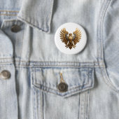 Badge Rond 5 Cm L'Aigle royal (En situation)