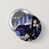 Badge Rond 5 Cm Laisse des échecs de jeu (Devant & derrière)