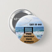 Badge Rond 5 Cm Laisser Go_ (Devant & derrière)